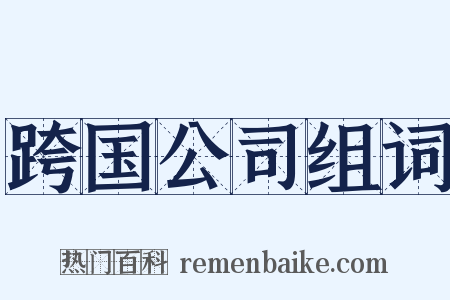跨国公司组词是什么意思的图片